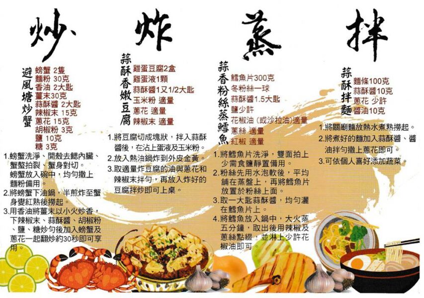 避風塘蟹香蒜酥參考食譜
